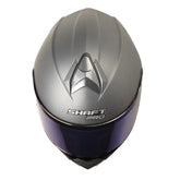 Casco Shaft Pro 4000Dv Evo Solid Titanio Visor Claro Azul